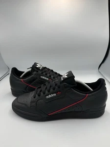 Adidas Originals Continental 80 Stripes in schwarz mit roten Streifen Gr. 11 - Bild 1 von 8