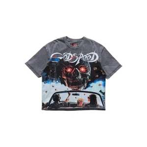 Godspeed Drive In Men's T-Shirt Grey Wash GDSPD12-GW - Picture 1 of 3