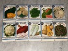 10 Vintage 1934 "Better Homes" Fruit Vegetable Seed Packets Crosman Seed Co. NOS
