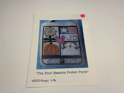 Mosey ‘N Me The Four Seasons Pocket Purse Counted Cross Stitch Pattern 1R - Image 1 of 3