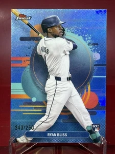 2025 Finest Ryan Bliss #107 Sky Blue Uncommon SN,RC Seattle Mariners #/250 - Picture 1 of 2
