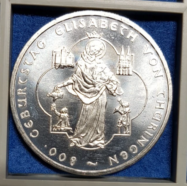 10 Euro Elisabeth von Thüringen 2007 Berlin A Silber Bankfrisch - Bild 1 von 2