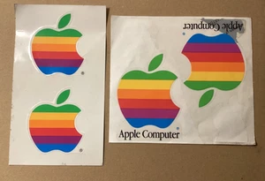 Vintage Apple Computer Macintosh Aufkleber-Sticker--oldschool rainbow - Bild 1 von 1
