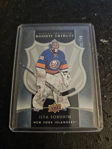 2021 2020-21 Upper Deck Artifacts Rookie Tribute Ilya Sorokin #RT-IS 715/750 - Foto 1 di 2