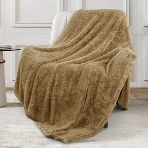 Plush Fuzzy Fleece Throw Blanket Extra Large, Super Soft, Fluffy and Warm Bla... - Picture 1 of 8