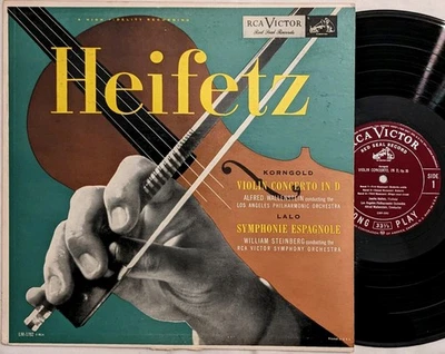 RCA LM-1782 Korngold/Lalo JASCHA HEIFETZ Steinberg PLUM/SILVER mono ED1 lp 1S/9S - Image 1 of 4