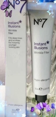 No7 Instant Illusion Wrinkle Filler Full Sz 30ml New  Original Box Proven Result - Image 1 of 3