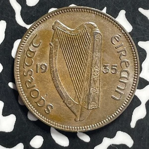 1935 Ireland 1/2 Half Penny Lot#JM9608 High Grade! Beautiful! Key Date! - Picture 1 of 2