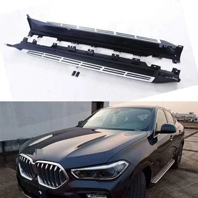Fits for BMW X6 G06 2020-2022 Running Boards Side Steps Nerf Bars Protector Bar - Image 1 of 4
