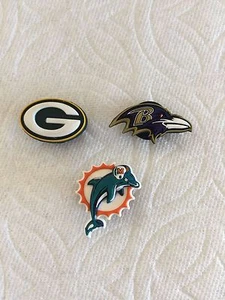 GREEN BAY PACKERS JIBBITZ MIAMI DOLPHINS NFL JIBBITZ BALTIMORE RAVENS JIBBITZ - Bild 1 von 4
