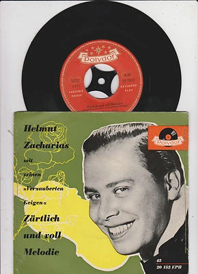 Helmut Zacharias - Zärtlich und voll Melodie - 7" E.P. Polydor - Bild 1 von 2