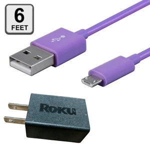 6FT USB Power & Cable Kit for Roku Express 3930R 3930X AC Cord Wire Replacement - Picture 1 of 6