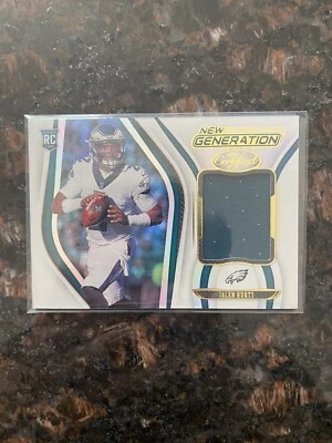 2020 Panini Certified New Generation Jalen Hurts Patch ROOKIE CARD Eagles📈🔥 - Image 1 of 2