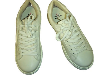 Zapatillas retro Isaac Mizrahi Live mate con cordones para mujer EE. UU. 7,5 M crema Foto 1 de 4