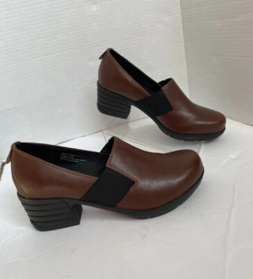 Sanita Icon Executive Clog Leather Slip On Rubber Heel Brown Women Size EUR 39 - Image 1 of 4