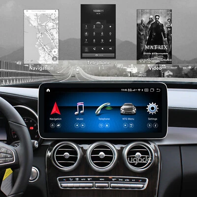 Android 13 Screen Carplay 12.3" Display For Mercedes C GLC V W205 C43 Autoradio - Bild 1 von 4