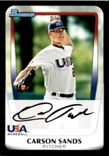 2011 Bowman Draft Picks & Prospects Carson Sands W USA #BDPP105