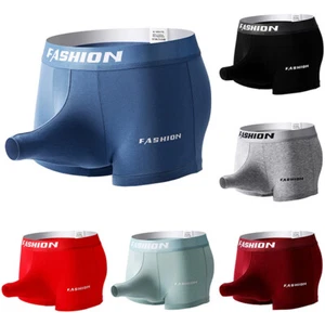 Men's Cotton Stretch Elephant Nose Boxer Briefs Underwear Summer Shorts Trunks/⇘ - Picture 1 of 18