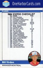 1984 Fleer #658 Checklist: Expos / Mariners
