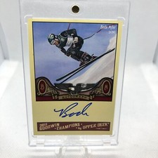 2011 UPPER DECK GOODWIN CHAMPIONS BODE MILLER AUTOGRAPH ON CARD OLYMPIC SKIING