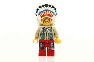 LEGO Minifigure Indian Chief 1 Big Chief Rattlesnake WW017 Like new - Picture 1 of 3