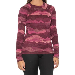 SmartWool Merino 250 Pattern Base Layer Top Women's (Size Small) Festive Fuschia - Picture 1 of 2