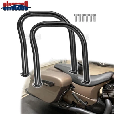 Gloss Black Rear Saddlebag Highway Crash Guard Bar For Indian Chief Chieftain  — 第 1/4 张图片
