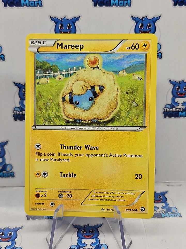 Mareep - 38/114 - Pokemon XY Steam Siege NM  - Image 1 of 2