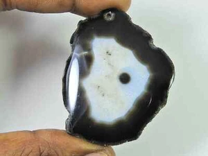 44X54MM Natural Solar Druzy Agate Slice Fancy Cabochon Loose Gemstone 136Cts - Picture 1 of 8
