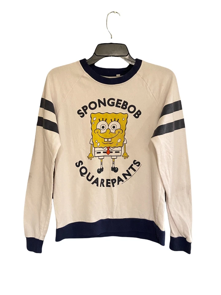 Sudadera Mighty Fine Bob Esponja Suéter Blanco Niñas Talla Grande 15-17 Usada en Excelente Condición Foto 1 de 4