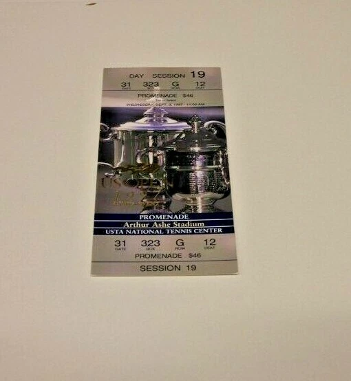 1997 US OPEN TENNIS TICKET SEPT 3 RARE DAY SESSION 19 FLUSHING QUEENS NY ASHE  - Image 1 of 3