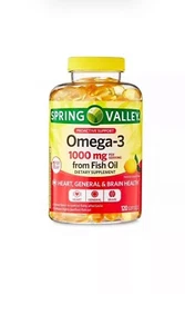 Spring Valley Proactive Support Omega 3 from Fish Oil Heart General 1000mg 120ct - Picture 1 of 1
