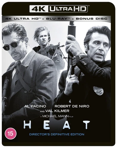 Heat Blu-ray (2022) Al Pacino, Mann (DIR) cert 15 3 discs ***NEW*** Great Value - Image 1 of 1