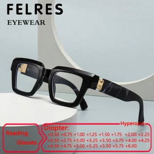 Hombres Mujeres Marco Completo Luz Azul Bloqueo Gafas de Lectura Cuadradas Moda Gafas - Imagen 1 de 23