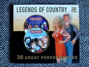 LEGENDS OF COUNTRY - 36 great performances - CD ( Johnny Cash, Willie Nelson...) - Imagen 1 de 3