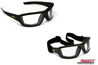 DeWalt CLEAR ANTI FOG Padded Shooting Protective Work Safety Glasses ANSI Z87+ - Image 1 of 4