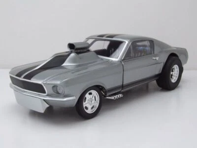 Ford MUSTANG Gasser " Gone IN 60 Secondi " 1967 Grigio Modellino Auto 1:18 Acme - Immagine 1 di 4
