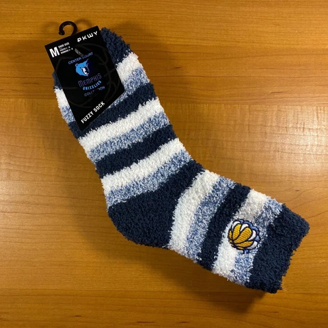 Memphis Grizzlies PKWY Fuzzy Socks Medium Youth 1-6 Women 3-8 New Cover