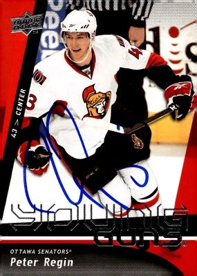 Peter Regin - Signed 2009-10 Upper Deck Young Guns Rookie Card #224 - Senators - Image 1 of 2