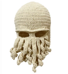 Cappello berretto BomHCS Novetly tentacolo polpo Cthulhu maglia berretto maschera vento compleanno - Foto 1 di 34