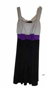 Disorderly Dress Girls Size 18.5 Black Purple Floral Special Occassion - Picture 1 of 8