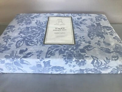 Rachel Ashwell 3 Piece TWIN Sheet Set Flowers Printed 100 % Cotton - Image 1 of 3