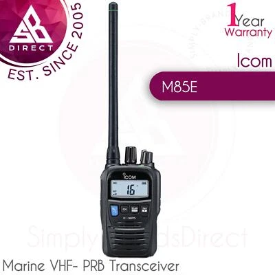 Icom M85E Marine VHF- PRB Transceiver with Multi-Function Buttons│IP67│For Boats - Image 1 of 4