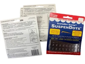 6PC Storm Fishing Weights - Suspendots 80 Dots Adhesive Weights Peel N' Stick - Picture 1 of 4