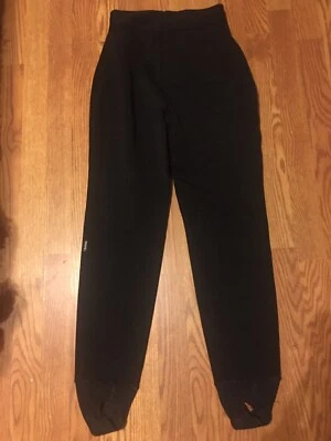 De Colección Schoeller Roffe Negro Mezcla de Lana Estribo Invierno Esquí Pantalón Cintura Alta Talla 6 Foto 1 de 4