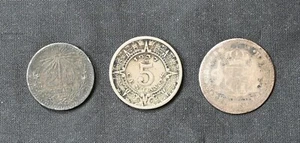 Mexico 3 Coins - 1775 1 Real (AG) + 1937 5 Centavos (XF) + 1939 20 Centavos (XF) - Picture 1 of 2