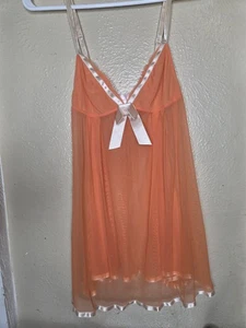 Victoria's Secret Angels Babydoll Kleid orange Dessous Damen Medium - Bild 1 von 7