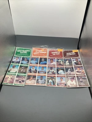 LOT 4 1985 TCMA Baseball Card Uncut Sheet Sets SEALED Home Run MVP Cy Young etc - Image 1 of 4