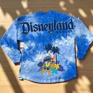 Disney Disneyland Resort Blue Tie Dye Stitch Spirit Jersey XS S M L XL 2XL Adult - Picture 1 of 4
