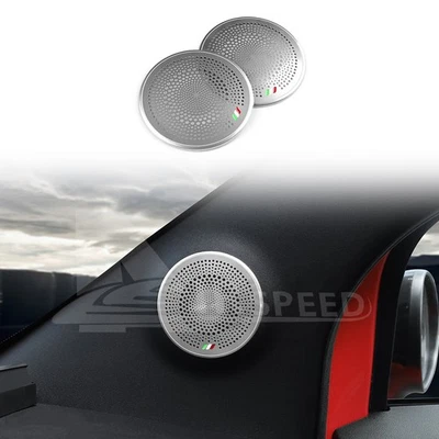 For FIAT 500 500C Abarth 595 695 595C 695C 2008-2024 Silver A-Pillar Horn Cover - Image 1 of 4